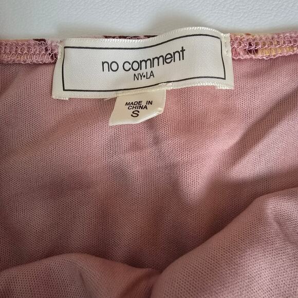 No Comment Marble Print Babydoll Spaghetti Strap Coquette Dress Y2K Boho Mini S - Picture 7 of 14